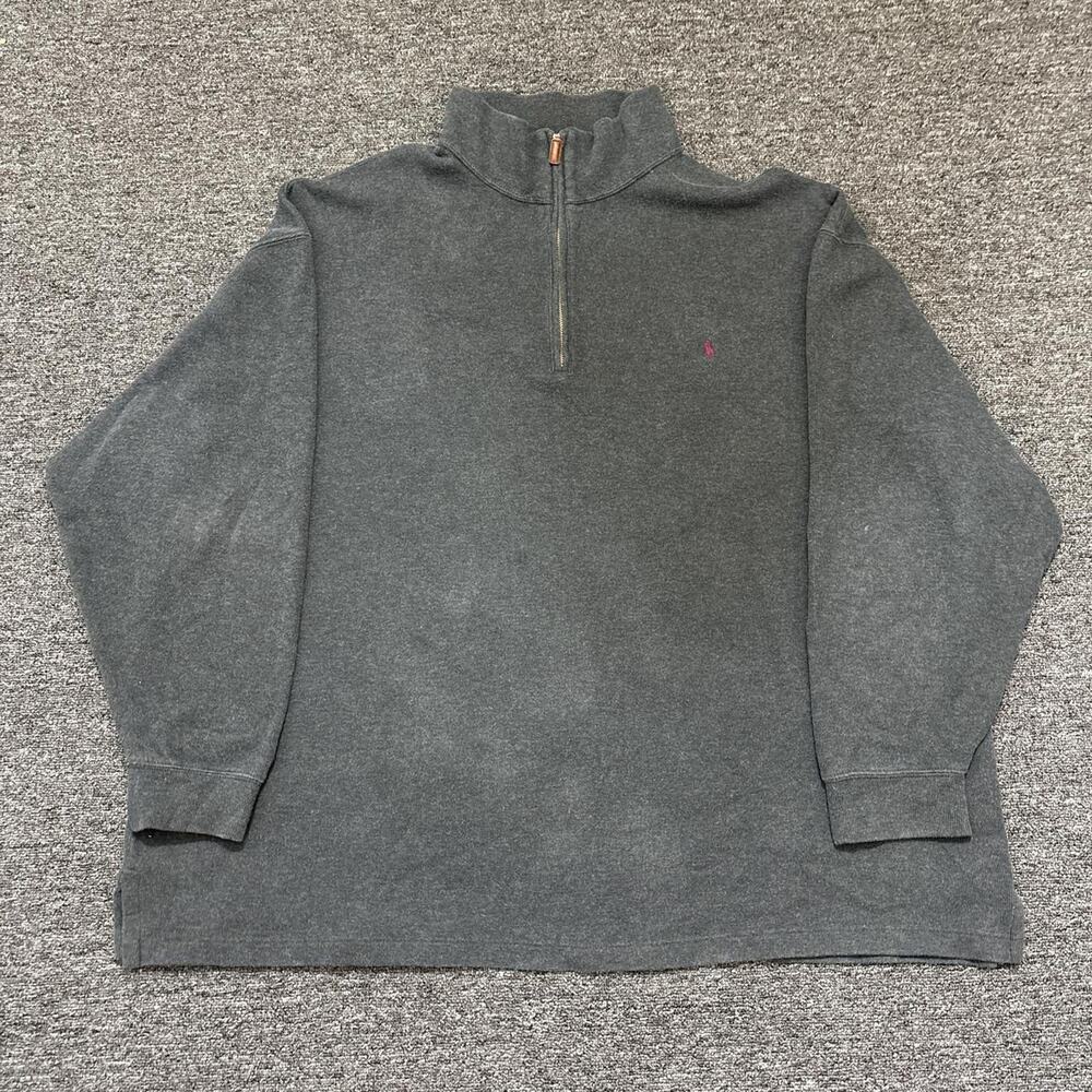 Black vintage polo ralph lauren quaterzip